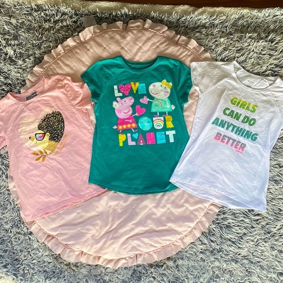 Girls Short Sleeve Tee Bundle Sizes 10-12 - Picture 1 of 10